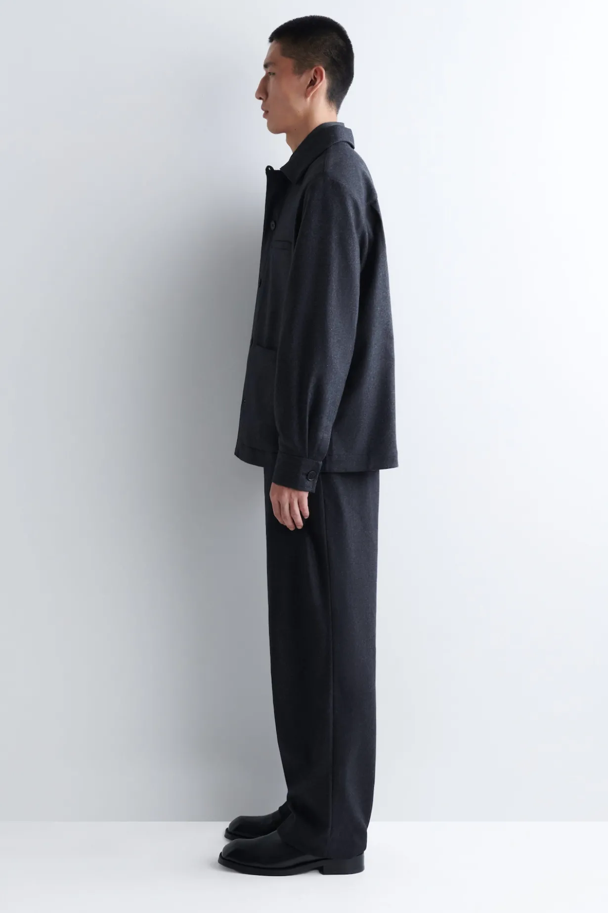 HEMDJACKE AUS WOLLE