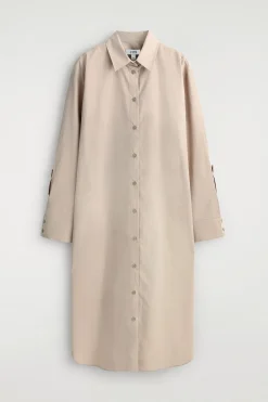 HEMDKLEID AUS BAUMWOLLE IN MIDILÄNGE