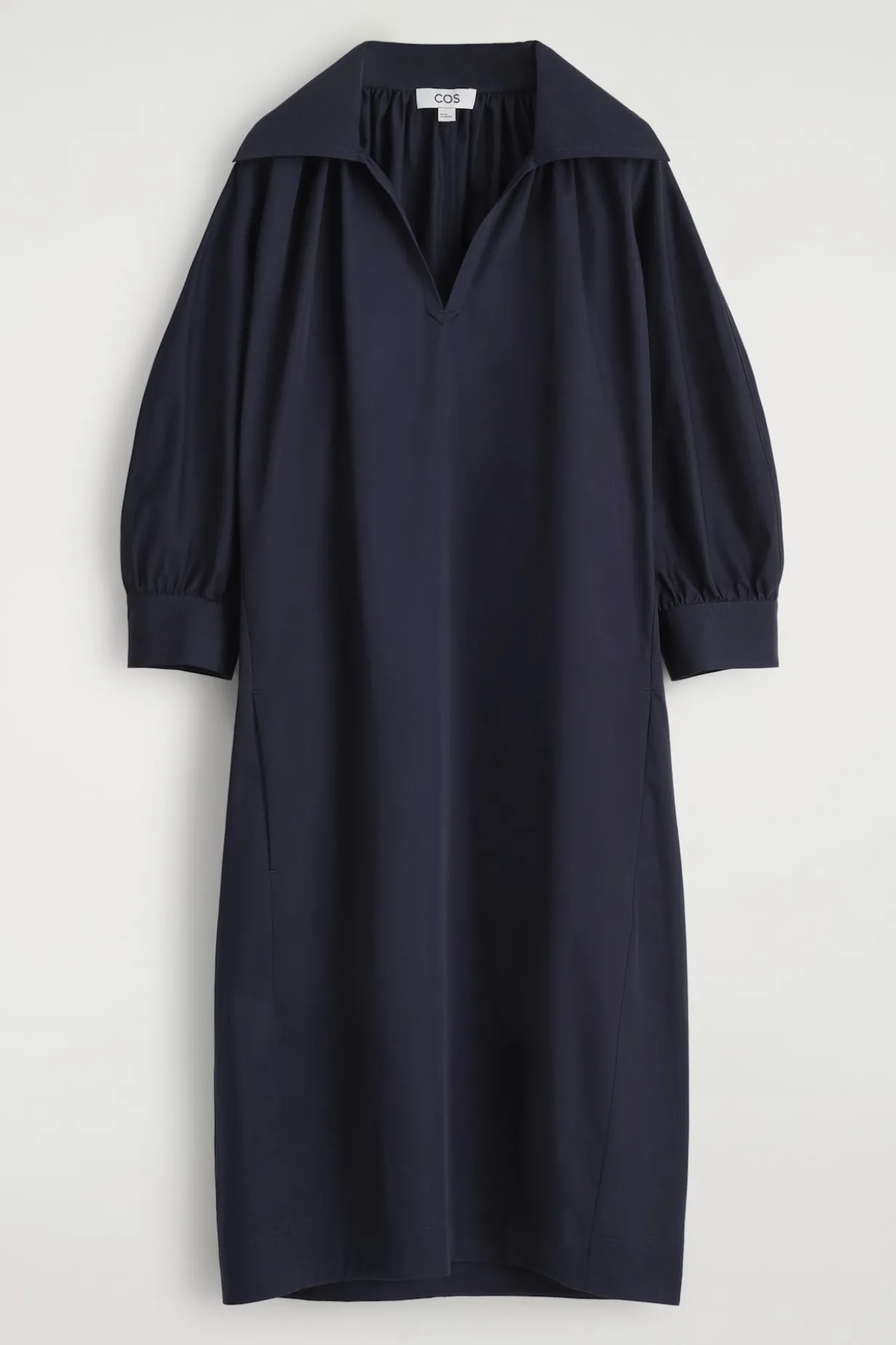 HEMDKLEID AUS BAUMWOLLE IN MIDILÄNGE