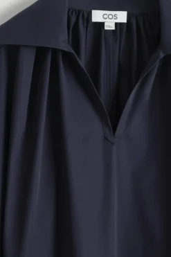 HEMDKLEID AUS BAUMWOLLE IN MIDILÄNGE