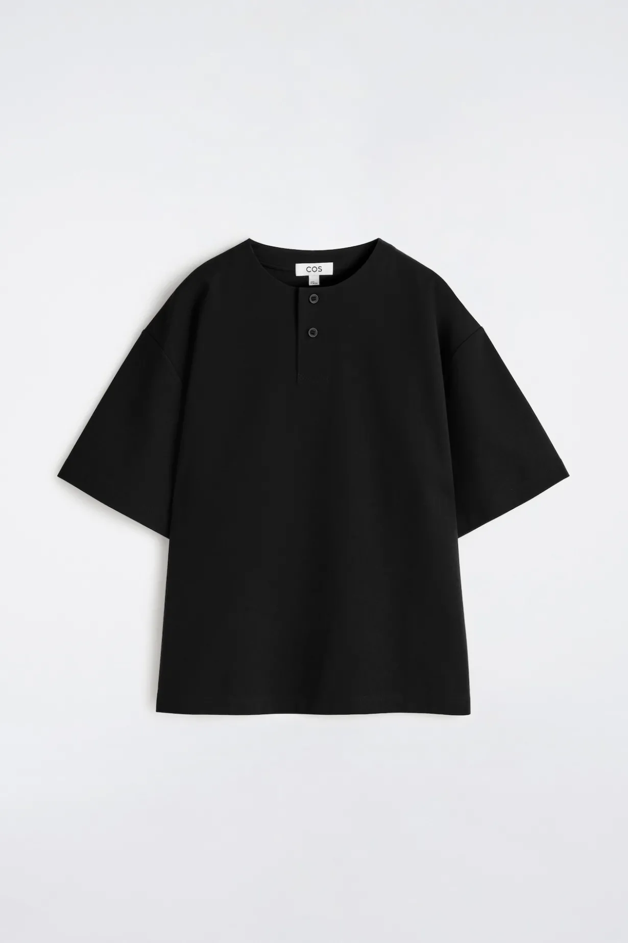HENLEY-T-SHIRT AUS BAUMWOLLJERSEY