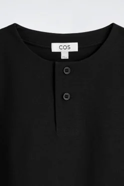 HENLEY-T-SHIRT AUS BAUMWOLLJERSEY