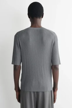 HENLEY-T-SHIRT AUS SEIDEN-BAUMWOLL-MIX
