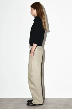 HOSE AUS DENIM MIT BARREL-BEIN