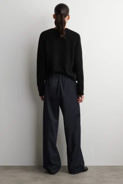 HOSE AUS DENIM MIT KORDELZUGBUND