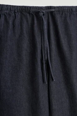HOSE AUS DENIM MIT KORDELZUGBUND