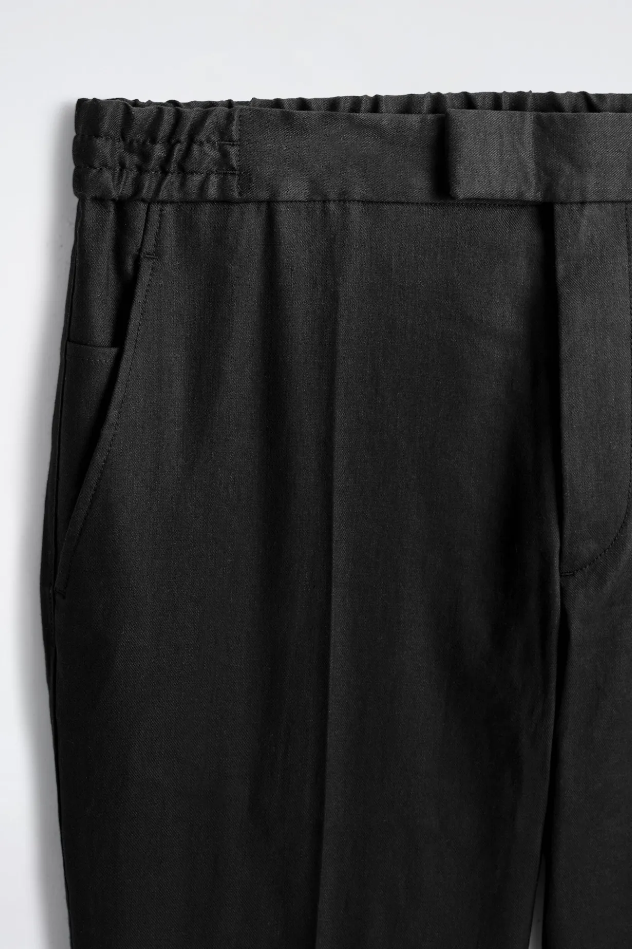 HOSE AUS LEINEN-BAUMWOLL-MIX MIT GERADEM BEIN