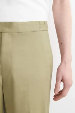 HOSE AUS LEINEN-BAUMWOLL-MIX MIT GERADEM BEIN