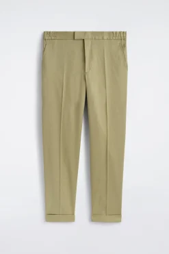 HOSE AUS LEINEN-BAUMWOLL-MIX MIT GERADEM BEIN