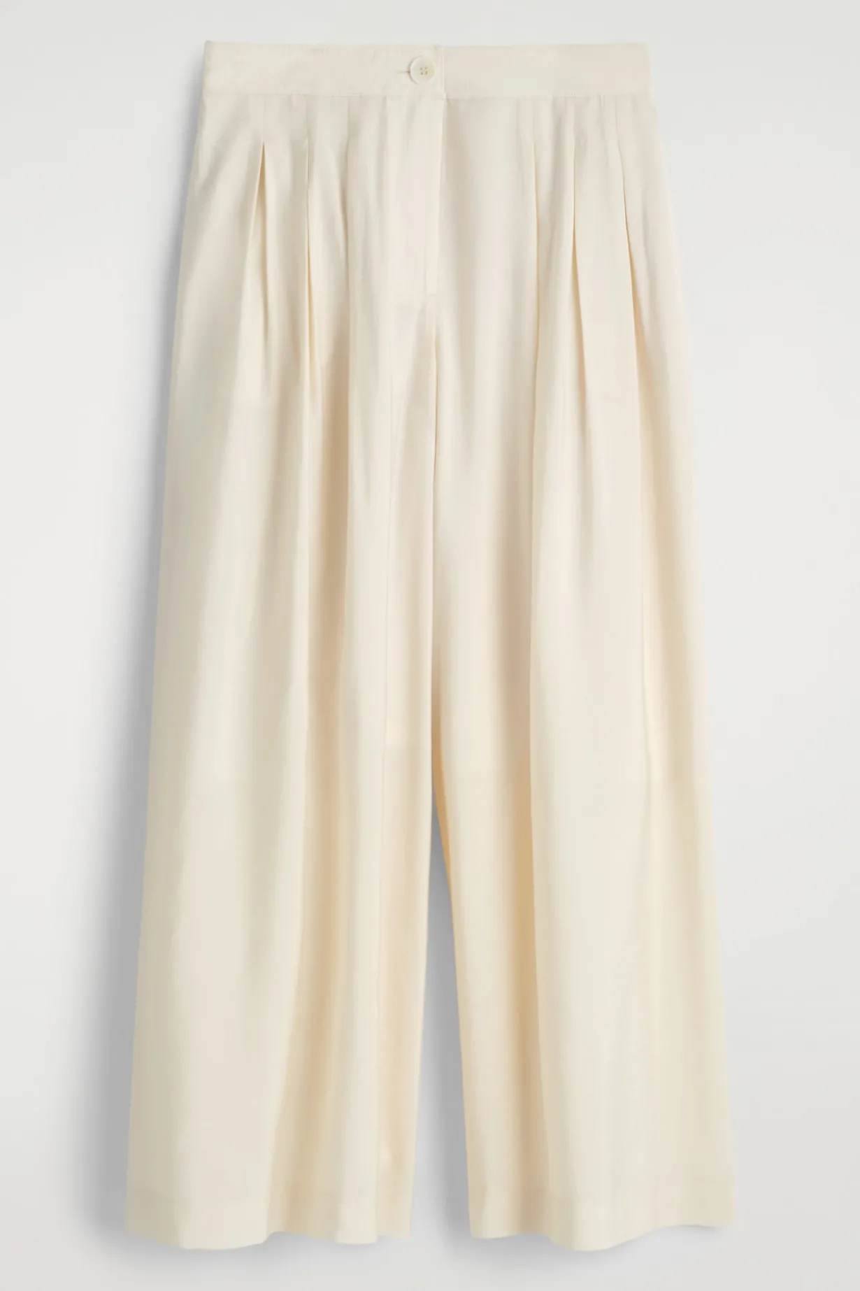 HOSE AUS MODAL MIT WEITEM BEIN UND FALTEN
