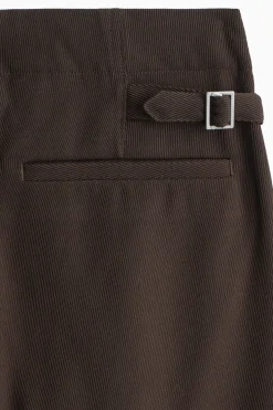 HOSE AUS WOLL-MIX MIT GERADEM BEIN UND FALTEN