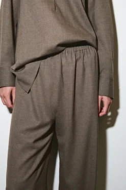 HOSE AUS WOLL-MIX MIT WEITEM BEIN