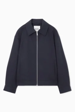 JACKE AUS BAUMWOLLE MIT KRAGEN
