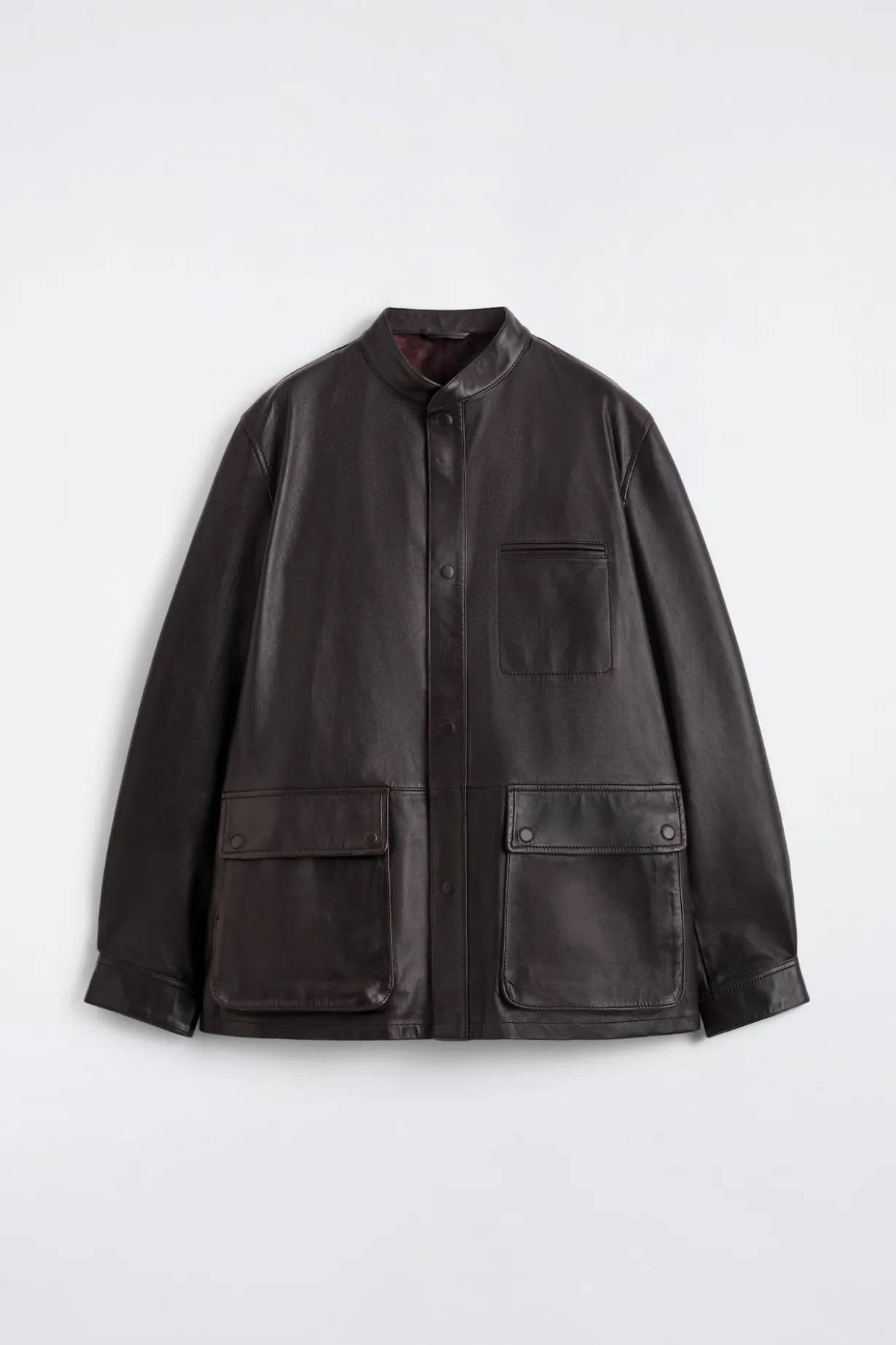 JACKE AUS BRÜNIERTEM NAPPALEDER