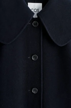 JACKE AUS DOUBLEFACE-WOLLE MIT KRAGEN
