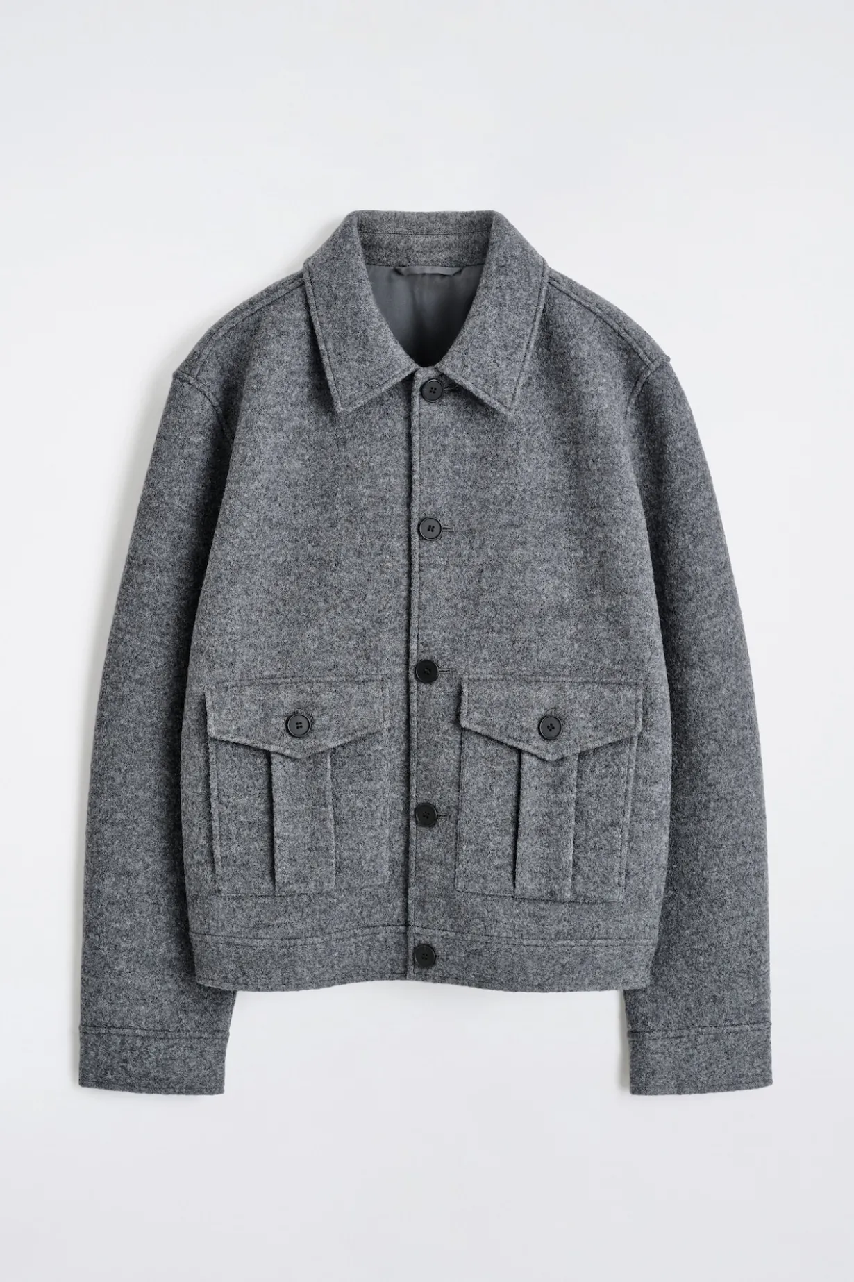 JACKE AUS GEKOCHTER WOLLE