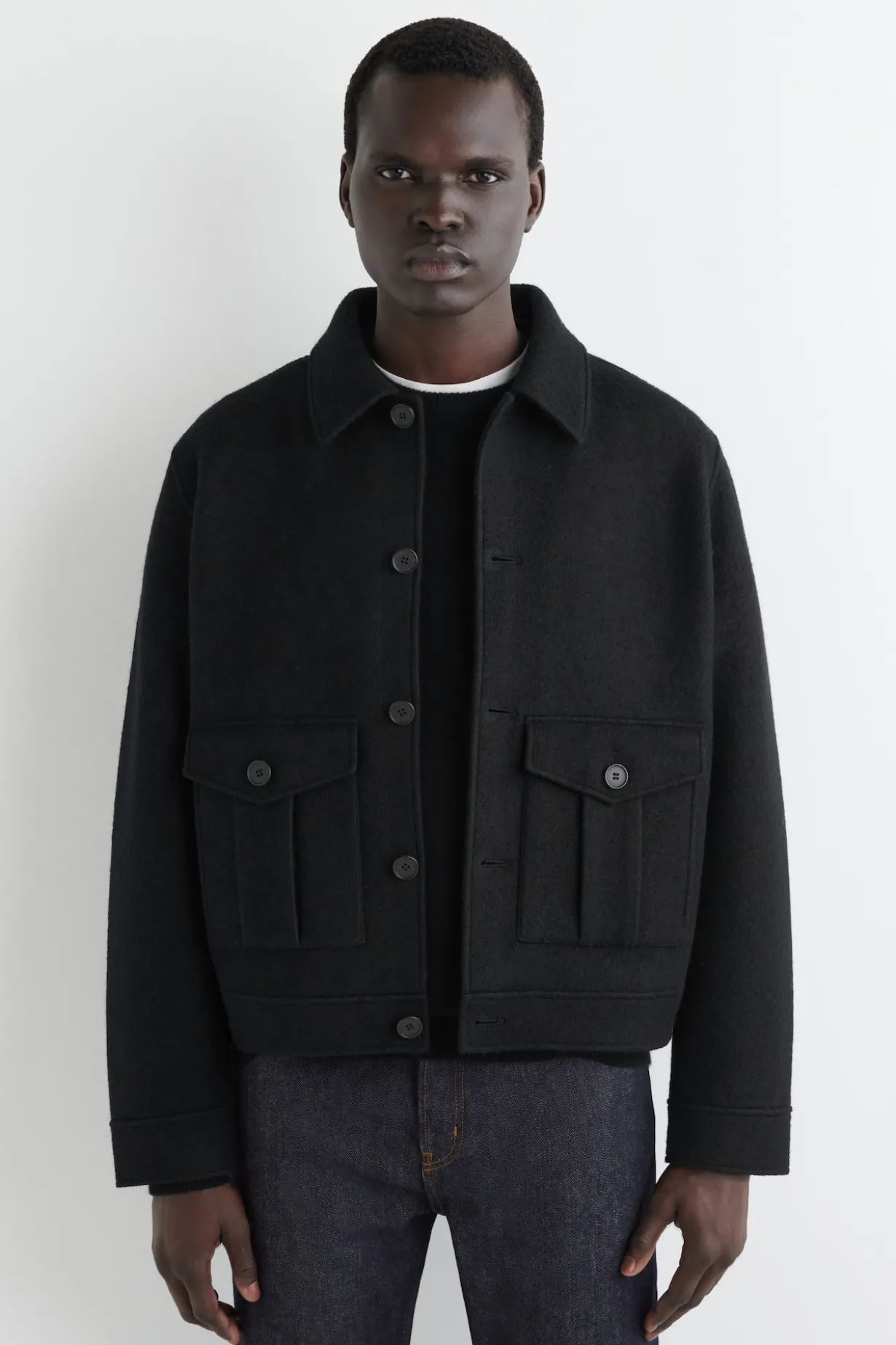 JACKE AUS GEKOCHTER WOLLE