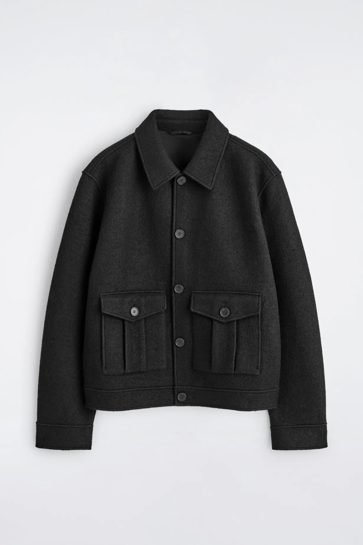 JACKE AUS GEKOCHTER WOLLE