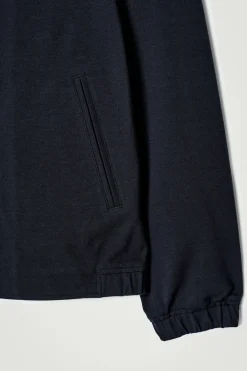 JACKE AUS INTERLOCK-BAUMWOLLJERSEY MIT KRAGEN