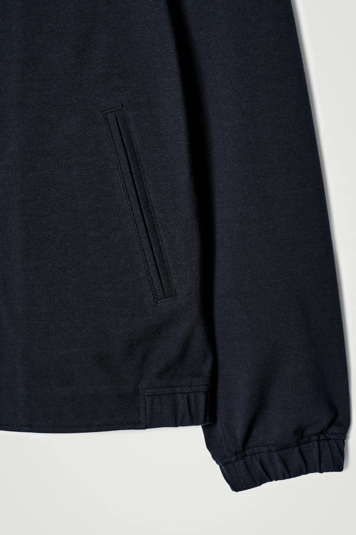 JACKE AUS INTERLOCK-BAUMWOLLJERSEY MIT KRAGEN