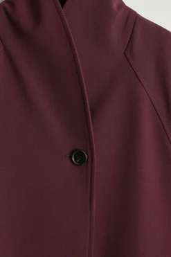 JACKE AUS WOLL-MIX MIT SCHALKRAGEN UND GÜRTEL