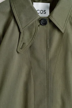 JACKE IN A-LINIE AUS BAUMWOLL-TWILL