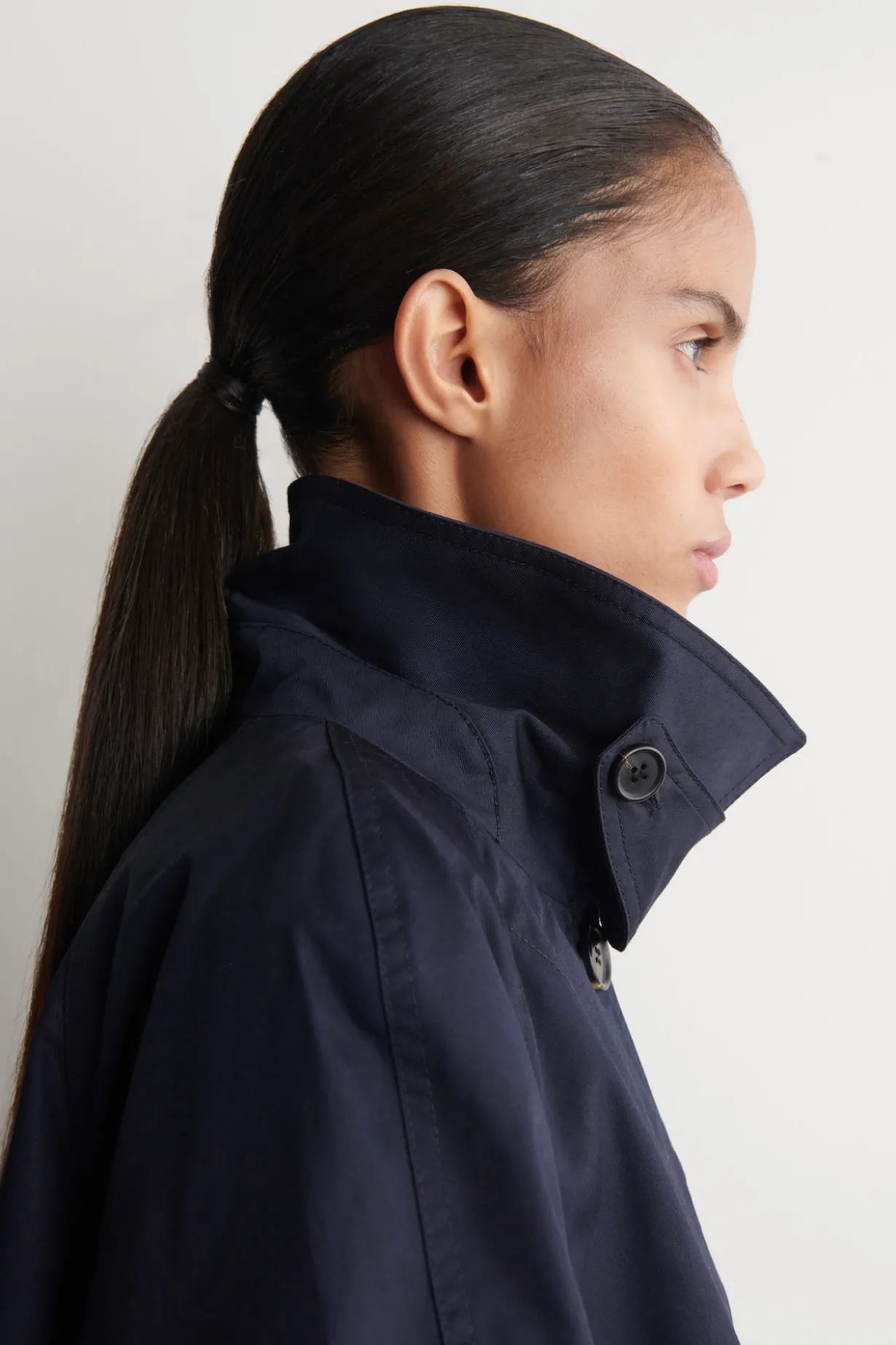JACKE IN A-LINIE AUS BAUMWOLL-TWILL