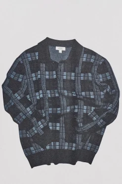 JACQUARD-POLOPULLOVER AUS MERINOWOLLE
