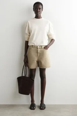 JEANSSHORTS MIT HOHEM BUND