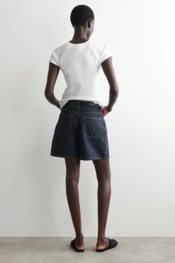 JEANSSHORTS MIT HOHEM BUND