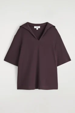 JERSEY-T-SHIRT MIT MATROSENKRAGEN