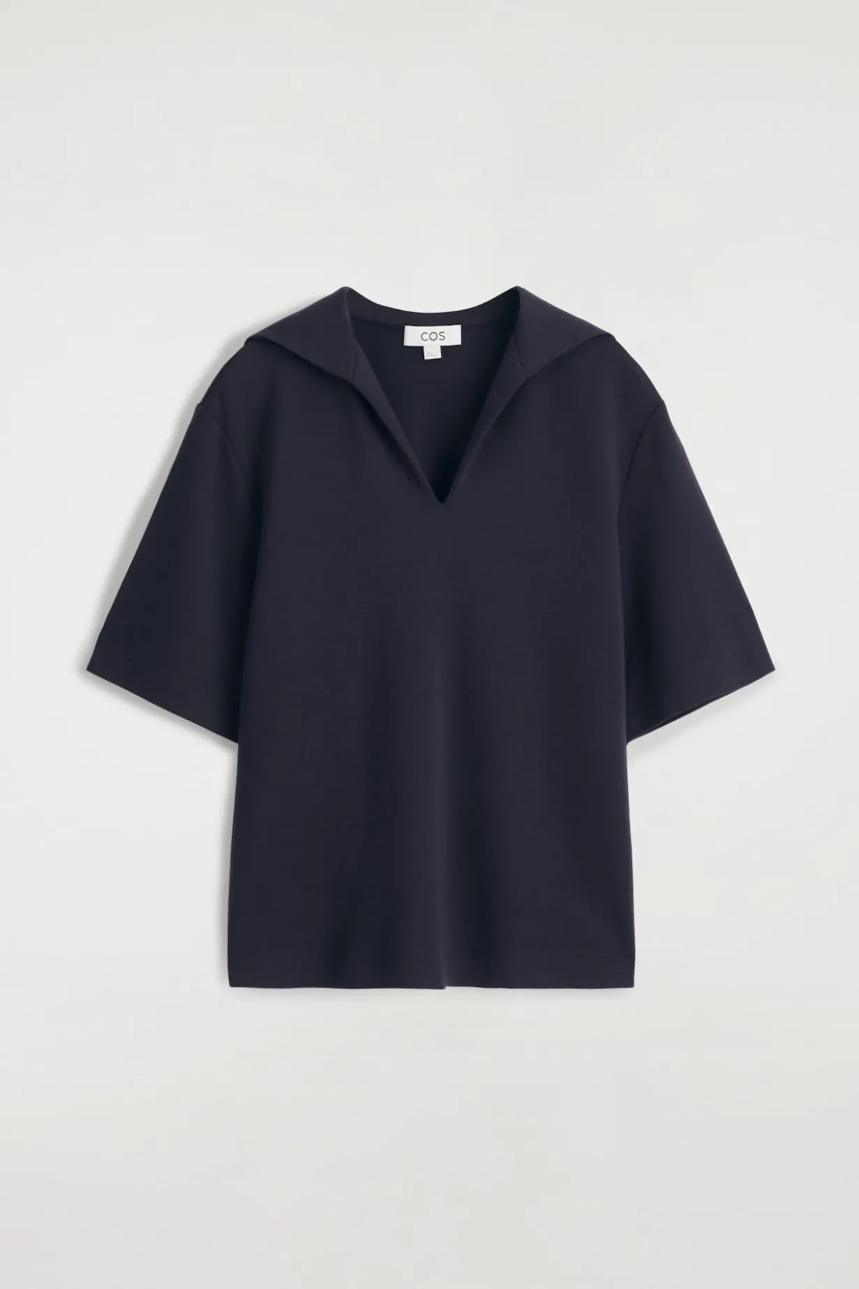 JERSEY-T-SHIRT MIT MATROSENKRAGEN