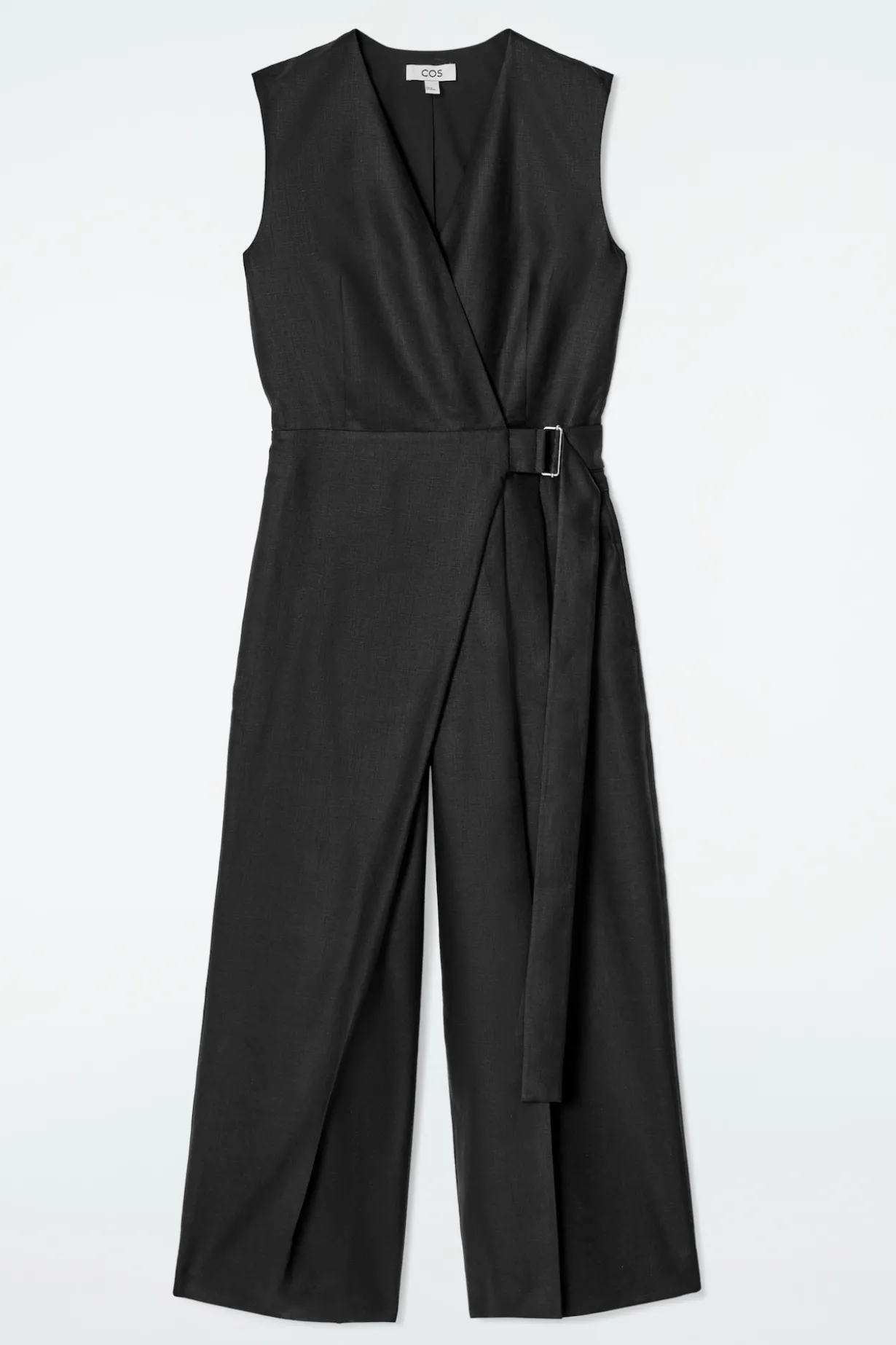 JUMPSUIT AUS LEINEN MIT WICKELFRONT