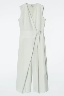 JUMPSUIT AUS LEINEN MIT WICKELFRONT