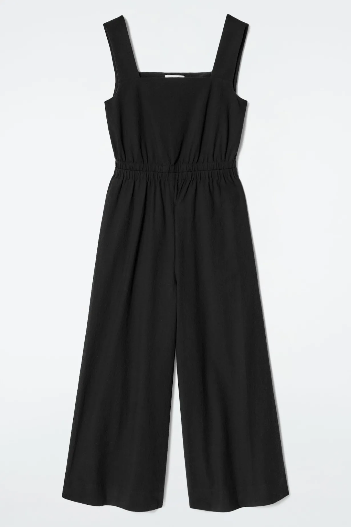 JUMPSUIT AUS SEERSUCKER MIT WEITEM BEIN