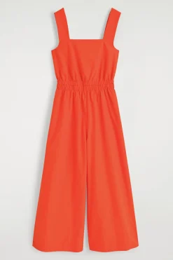 JUMPSUIT MIT RAFFUNGEN UND RÜCKENAUSSCHNITT