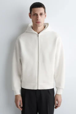 KAPUZENJACKE AUS BAUMWOLL-PIQUÉ