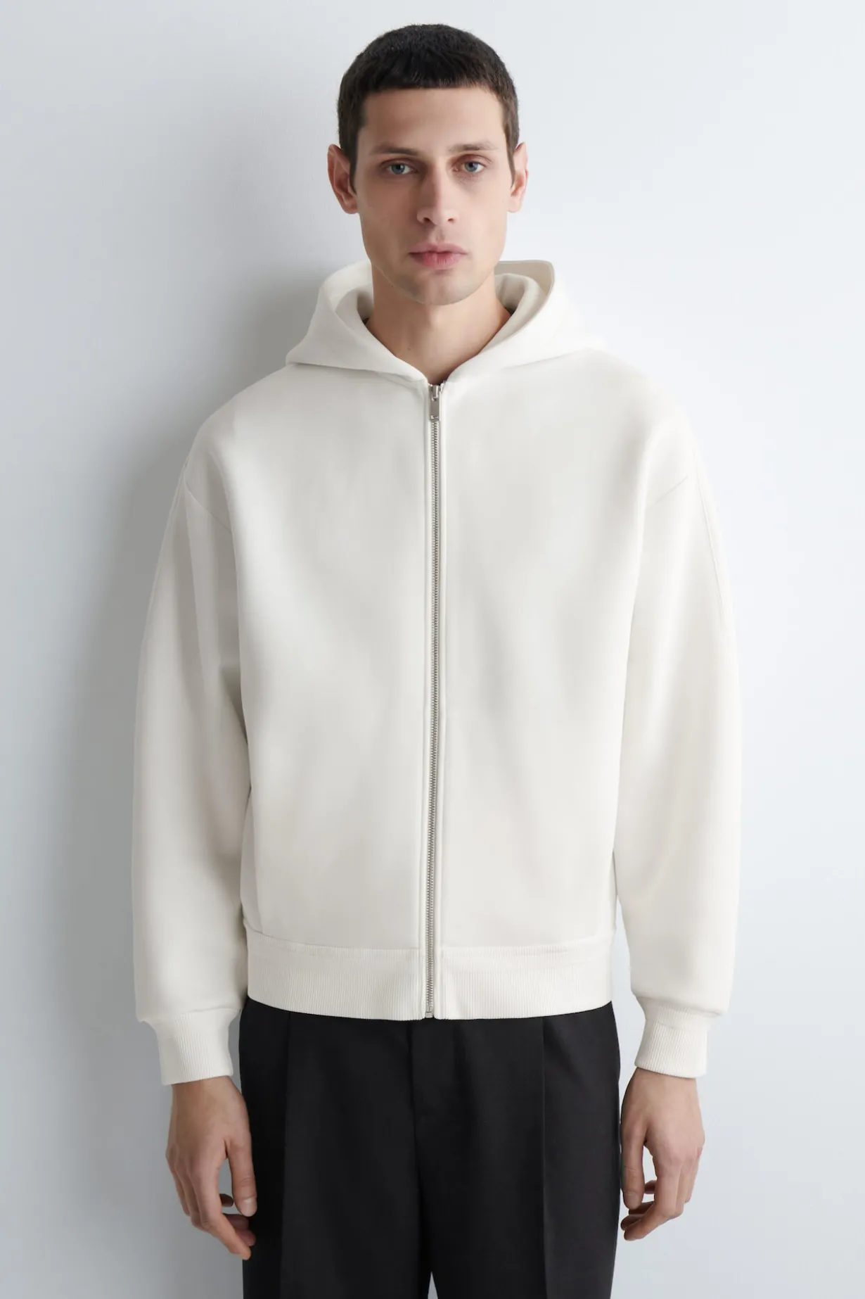 KAPUZENJACKE AUS BAUMWOLL-PIQUÉ