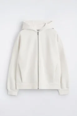 KAPUZENJACKE AUS BAUMWOLL-PIQUÉ