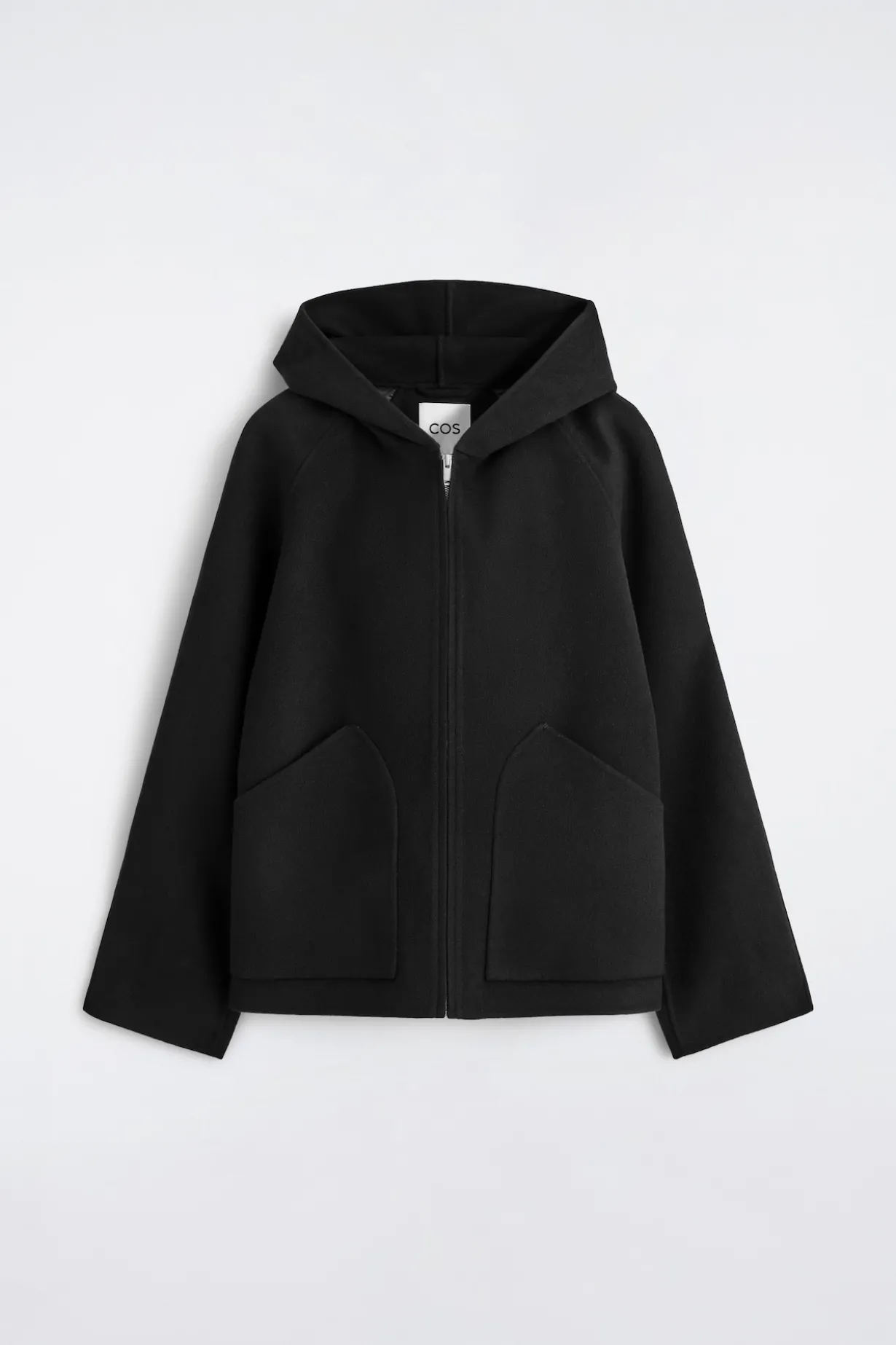 KAPUZENJACKE AUS DOUBLEFACE-WOLLE