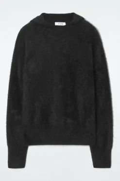 KAPUZENPULLOVER AUS GEBÜRSTETEM KASCHMIR