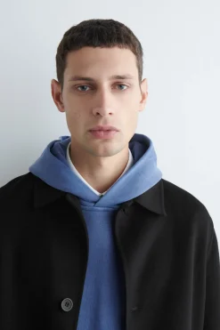 KAPUZENPULLOVER AUS VORGEWASCHENEM BAUMWOLLJERSEY