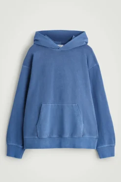 KAPUZENPULLOVER AUS VORGEWASCHENEM BAUMWOLLJERSEY