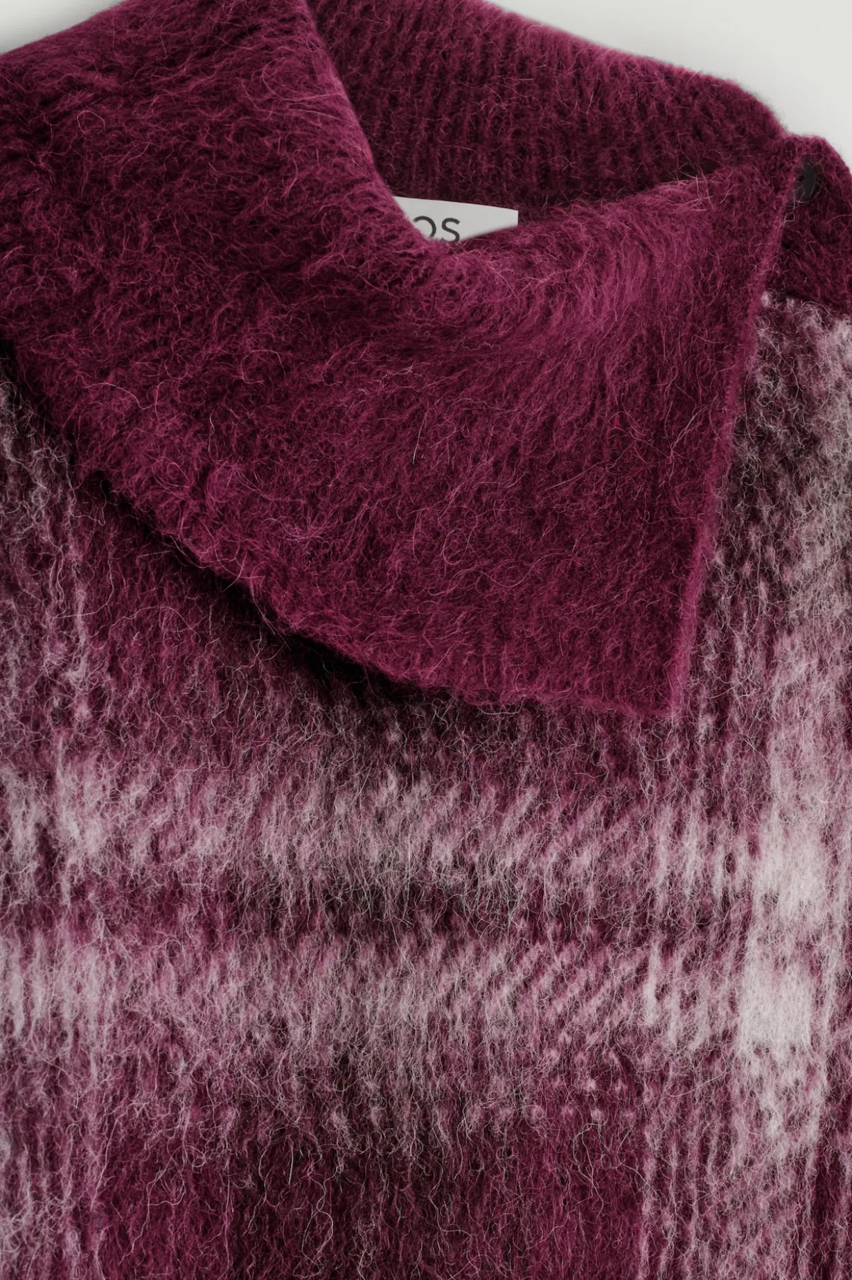 KARIERTER PULLOVER AUS ALPAKA-MIX MIT KNOPF