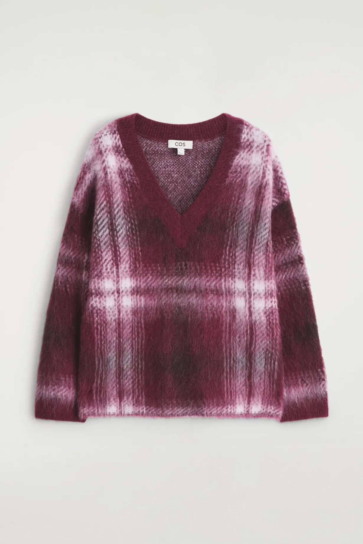 KARIERTER PULLOVER AUS ALPAKA-MIX