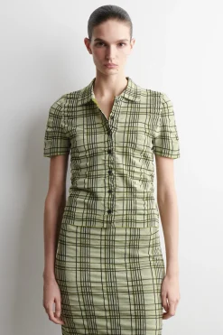 KARIERTES HEMD AUS BAUMWOLL-JACQUARD