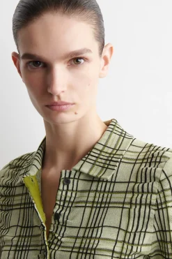 KARIERTES HEMD AUS BAUMWOLL-JACQUARD