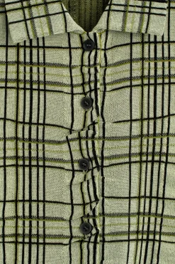 KARIERTES HEMD AUS BAUMWOLL-JACQUARD