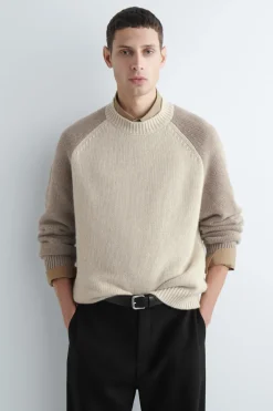 KASCHMIR-PULLOVER MIT COLOUR-BLOCK-DESIGN