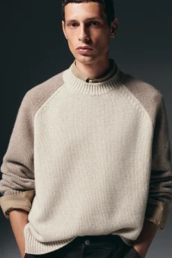 KASCHMIR-PULLOVER MIT COLOUR-BLOCK-DESIGN
